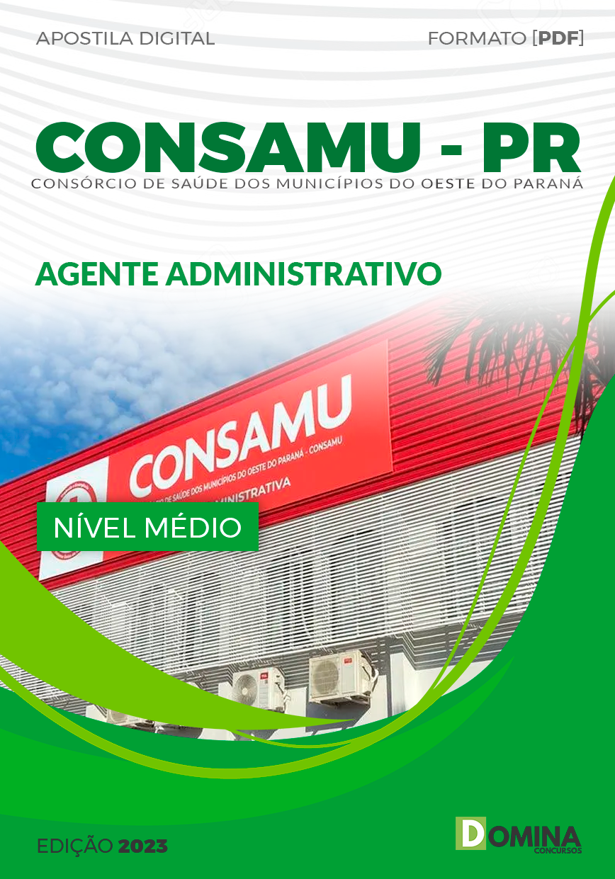 Apostila CONSAMU PR 2023 Agente Administrativo