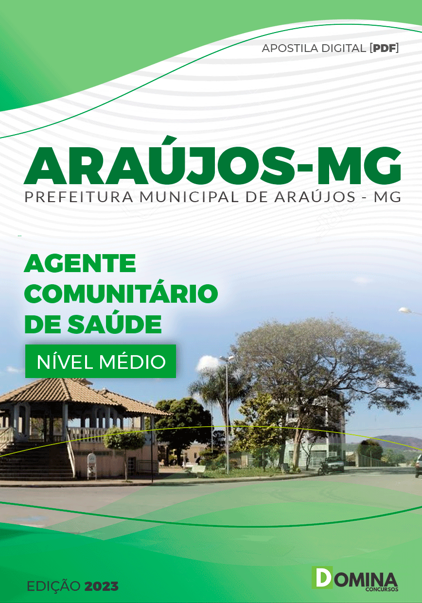 Apostila Pref Araújos MG 2023 Agente Comunitário Saúde