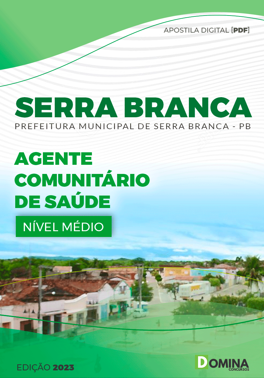 Apostila Pref Serra Branca PB 2023 Agente Comunitário Saúde