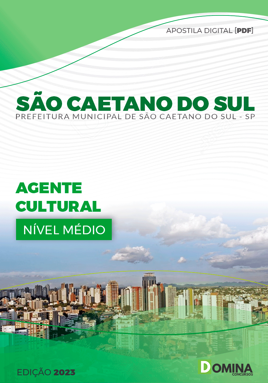 Apostila Pref São Caetano do Sul SP 2023 Agente Cultura