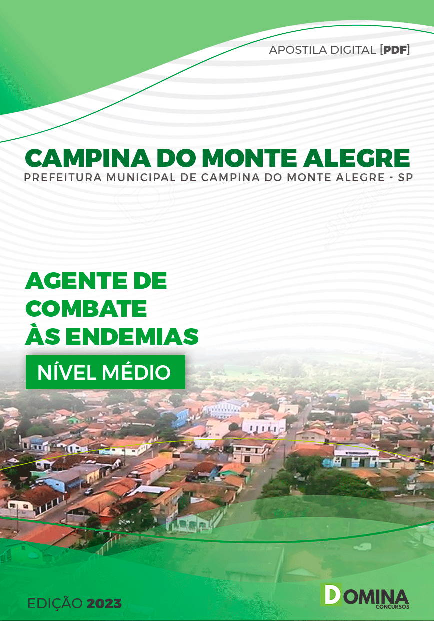 Pref Campina do Monte Alegre SP 2023 Agente Combate Endemia