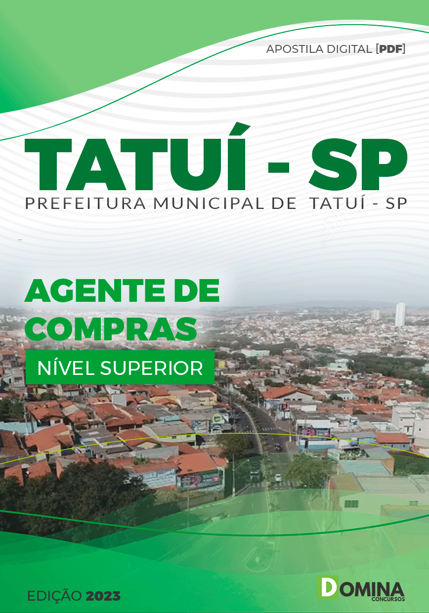 Apostila Concurso Pref Tatuí SP 2023 Agente Compras
