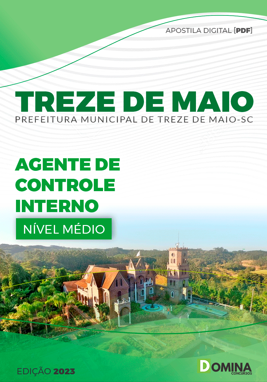 Apostila Pref Treze de Maio SC 2023 Agente Controle Interno