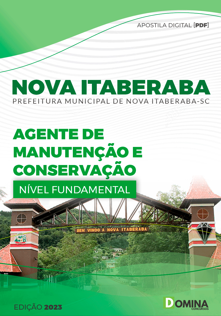 Apostila Pref Nova Itaberaba SC 2023 Agente Manutenção Conservação