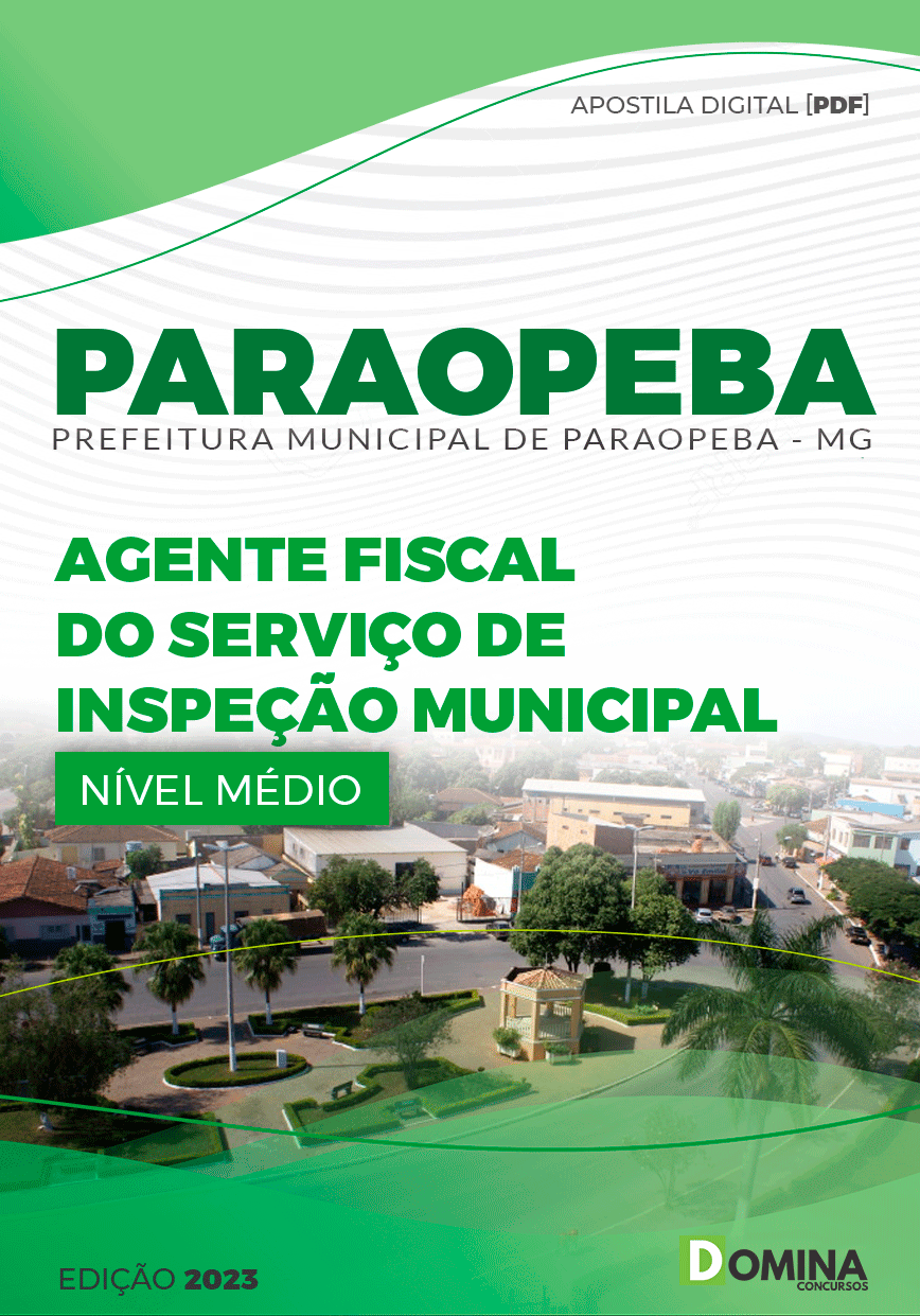Apostila Pref Paraopeba MG 2023 Agente Fiscal Municipal
