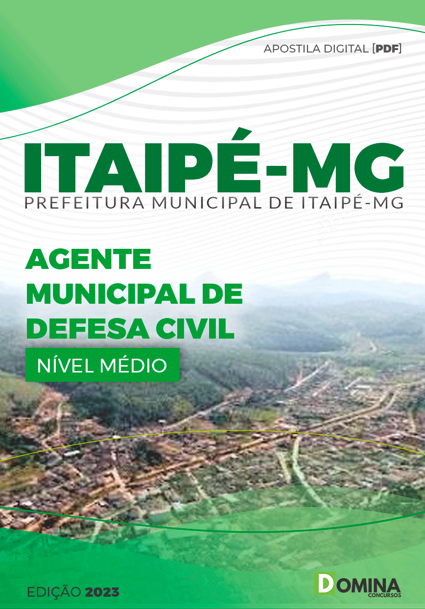 Apostila Pref Itaipé MG 2023 Agente Municipal Defesa Civil