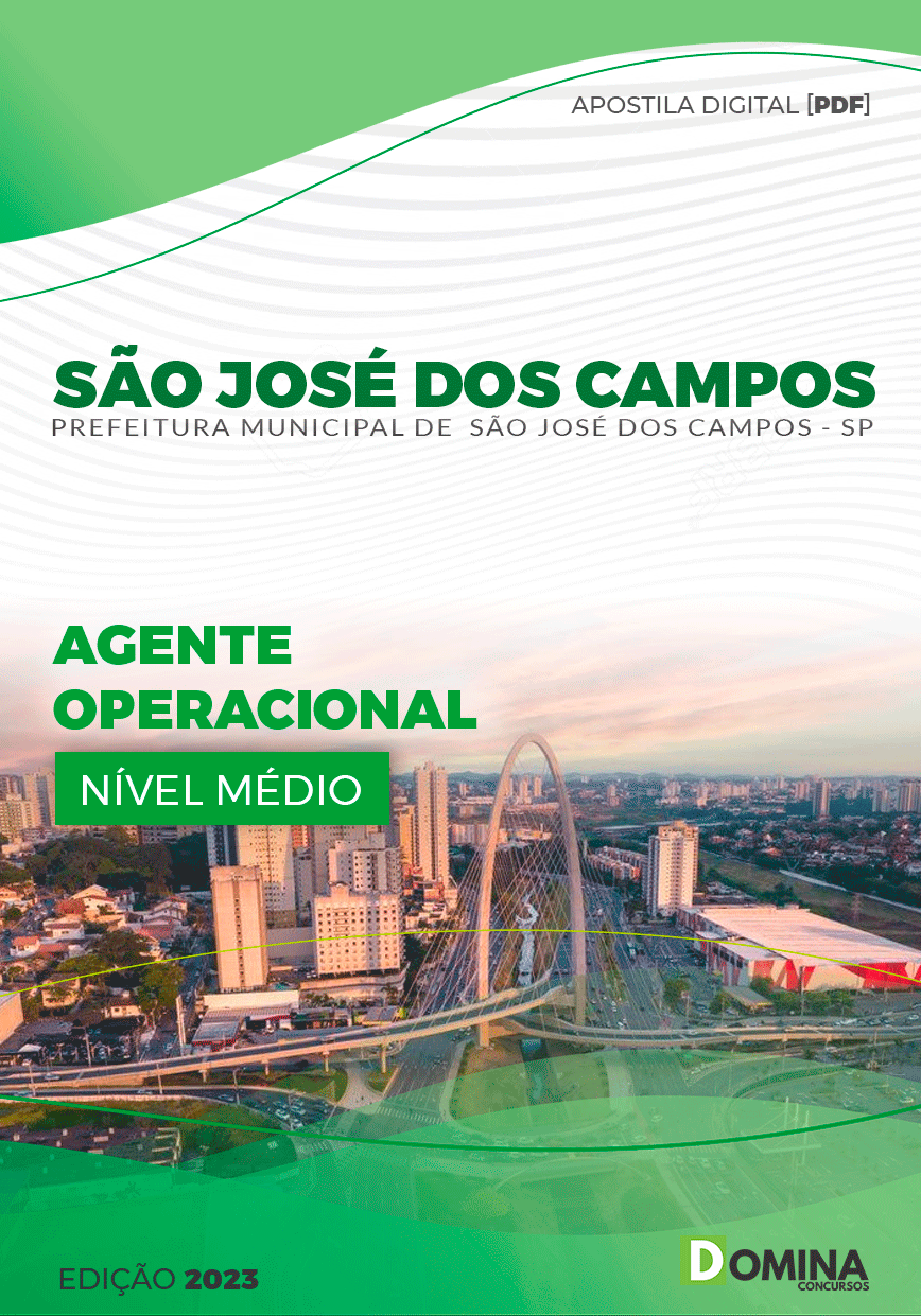 Pref São José dos Campos SP 2023 Agente Operacional