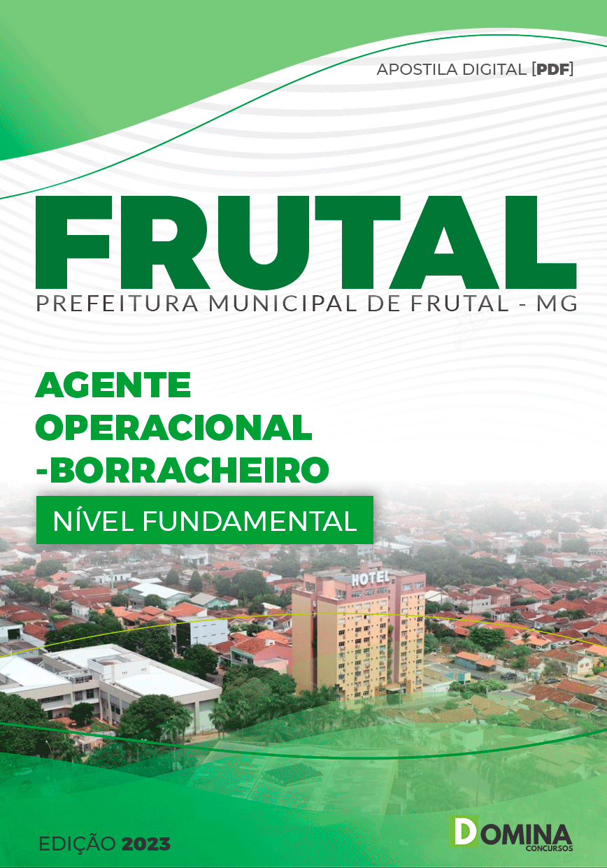 Apostila Pref Frutal MG 2023 Agente Operacional Borracheiro