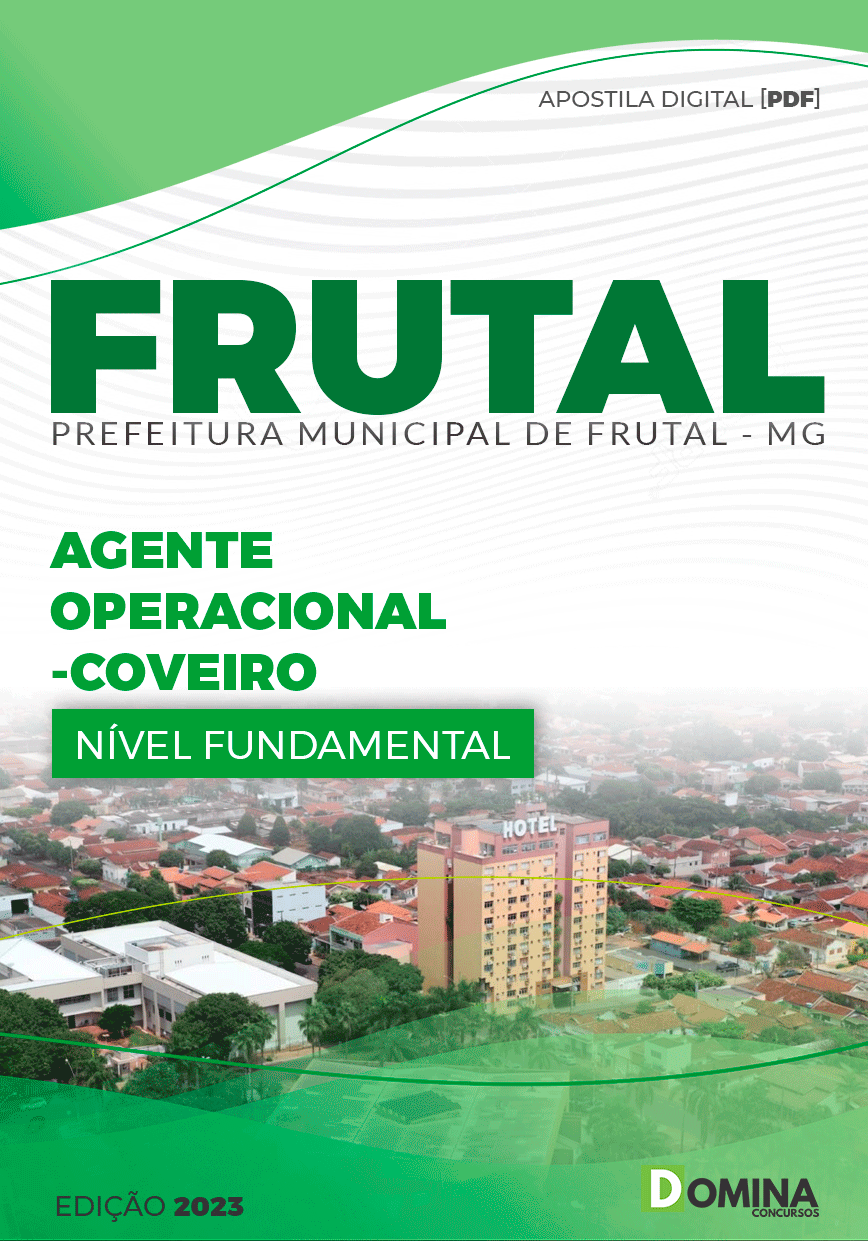 Apostila Pref Frutal MG 2023 Agente Operacional Coveiro