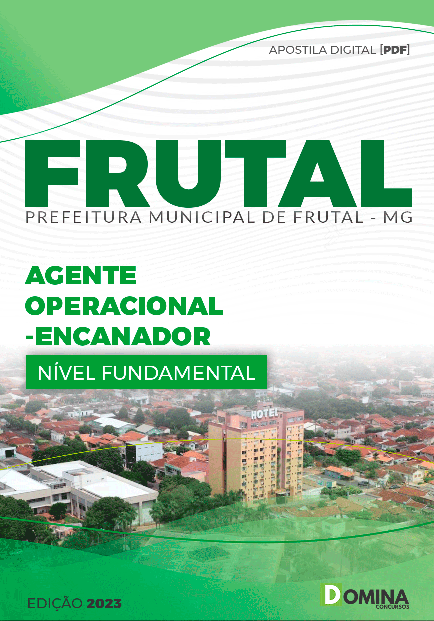 Apostila Pref Frutal MG 2023 Agente Operacional Encanador