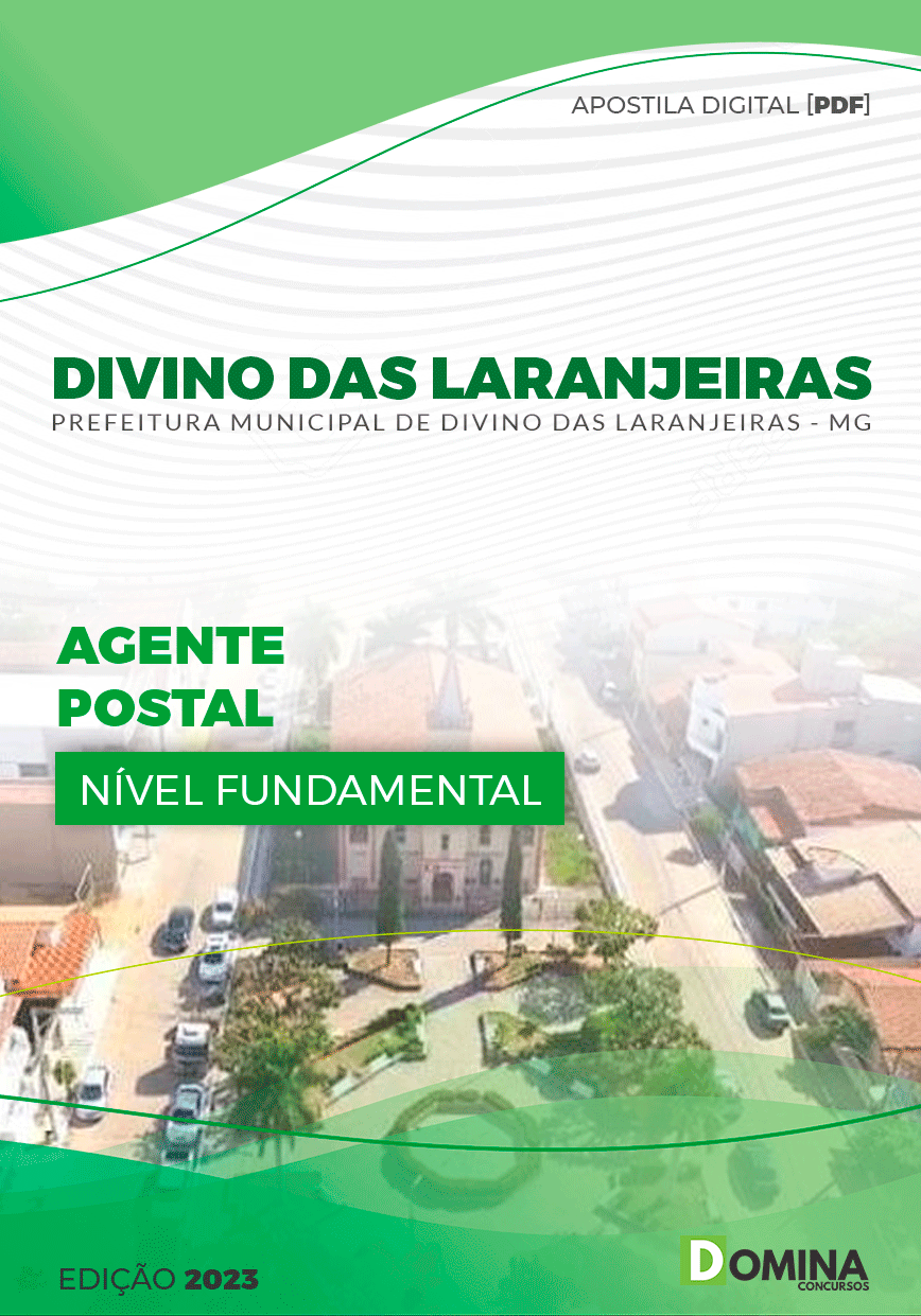 Apostila Pref Divino das Laranjeiras MG 2023 Agente Postal