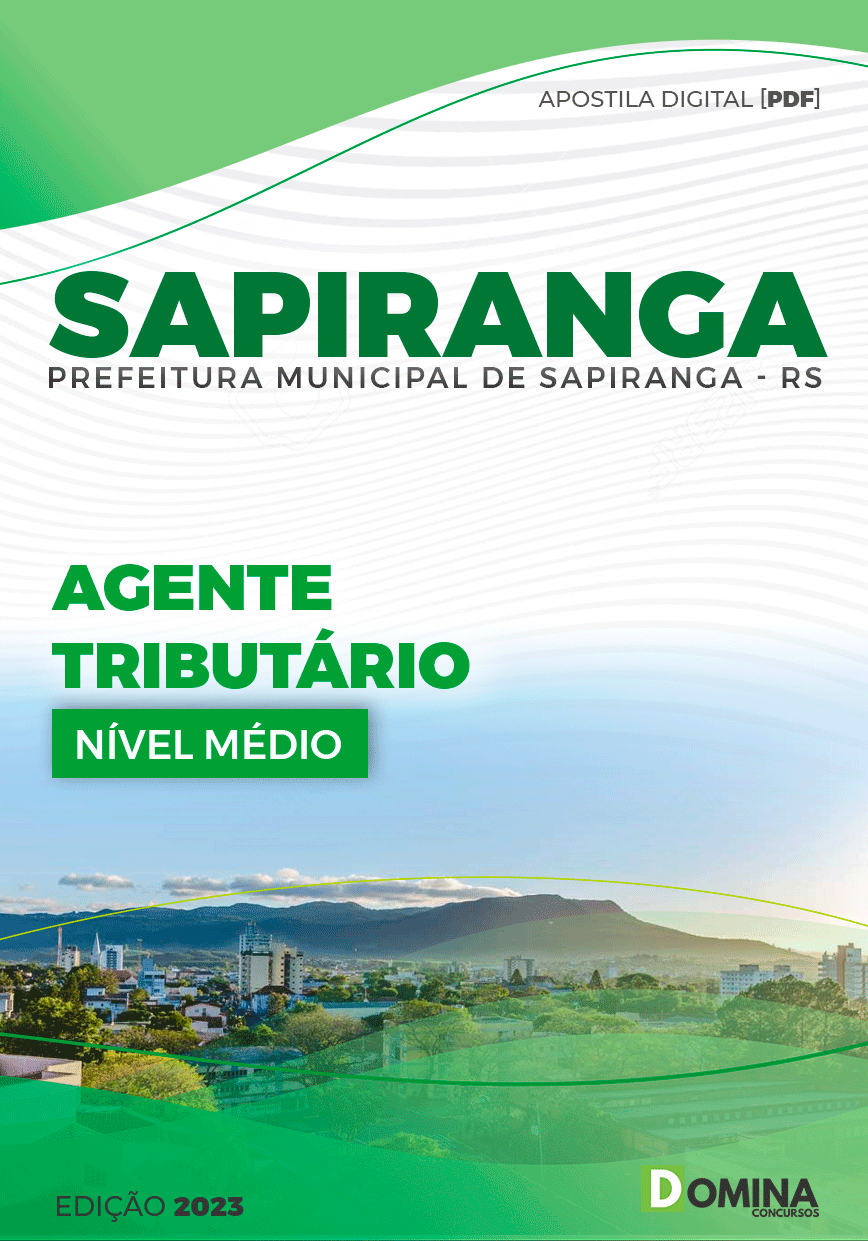 Apostila Pref Sapiranga RS 2023 Agente Tributário