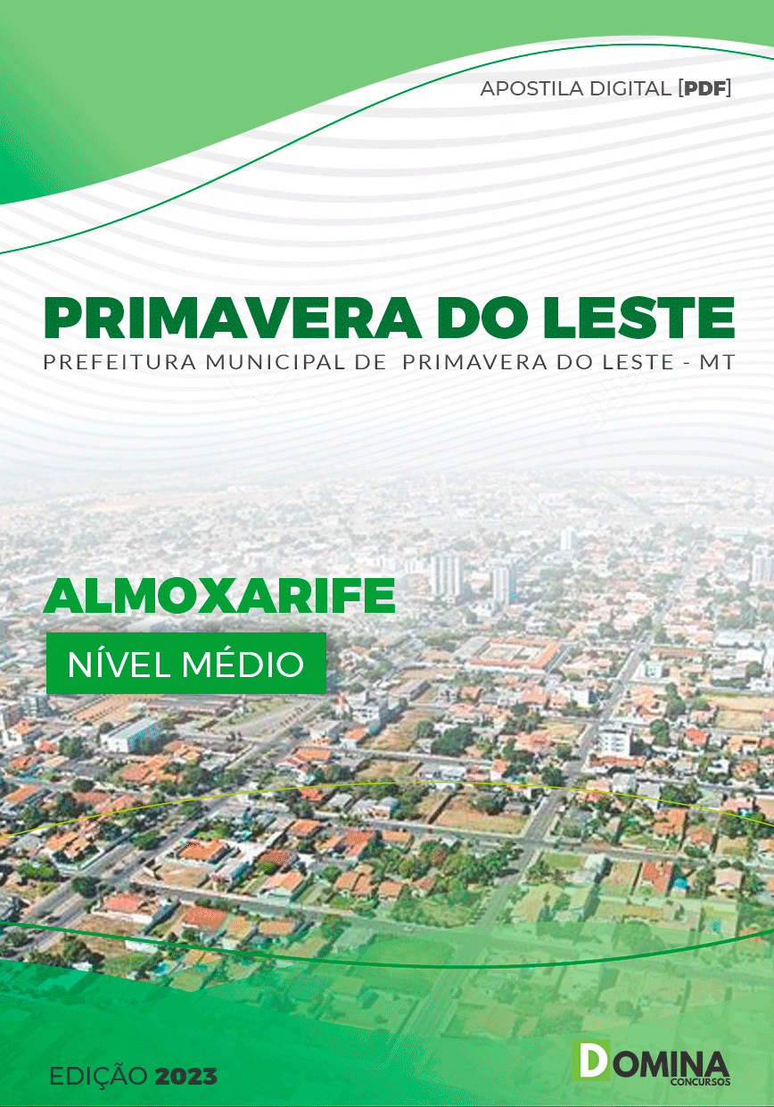 Apostila Pref Primavera Leste MT 2023 Almoxarife