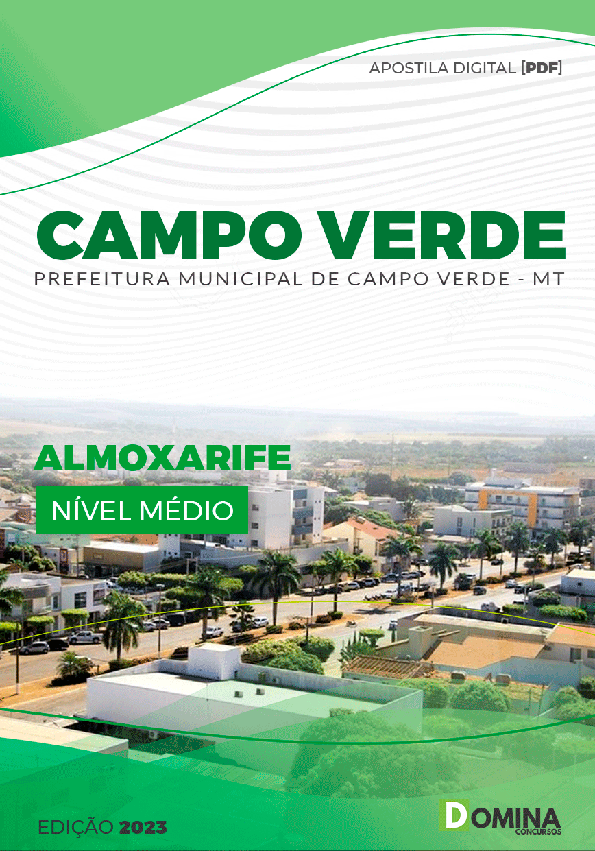 Apostila Pref Campo Verde MT 2023 Almoxarife