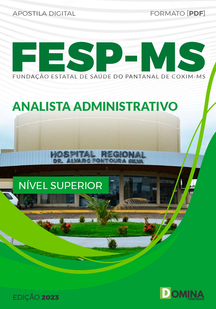 Apostila Concurso FESP MS 2023 Analista Administrativo