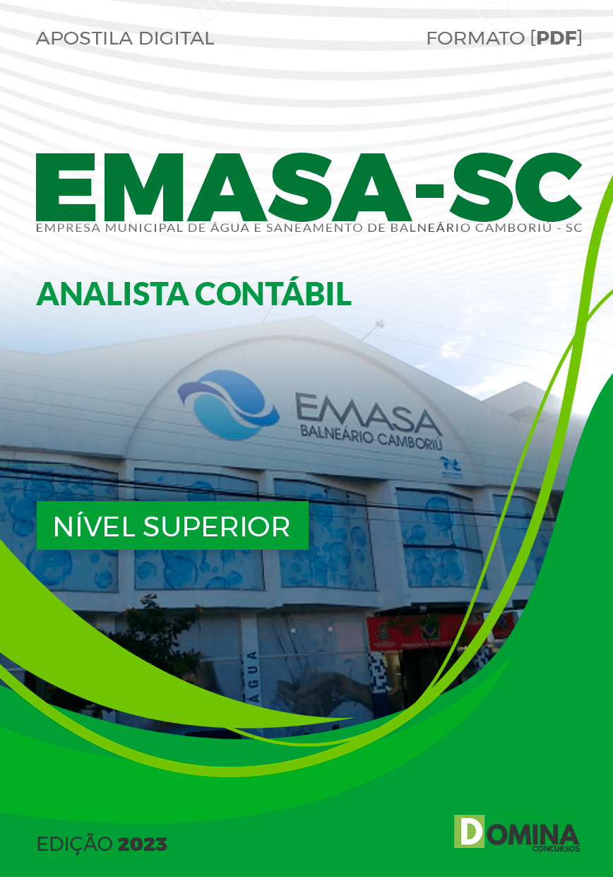 Apostila EMASA SC 2023 Analista Contábil