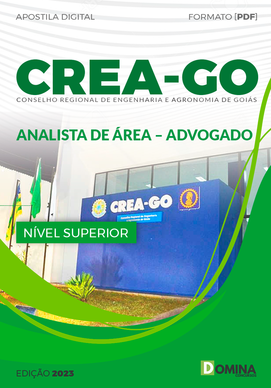 Apostila CREA GO 2023 Analista Área Advogado