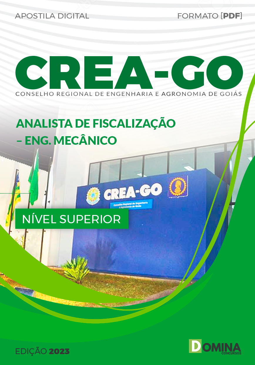 Apostila CREA GO 2023 Analista Fiscalização Engenheiro Mecânico