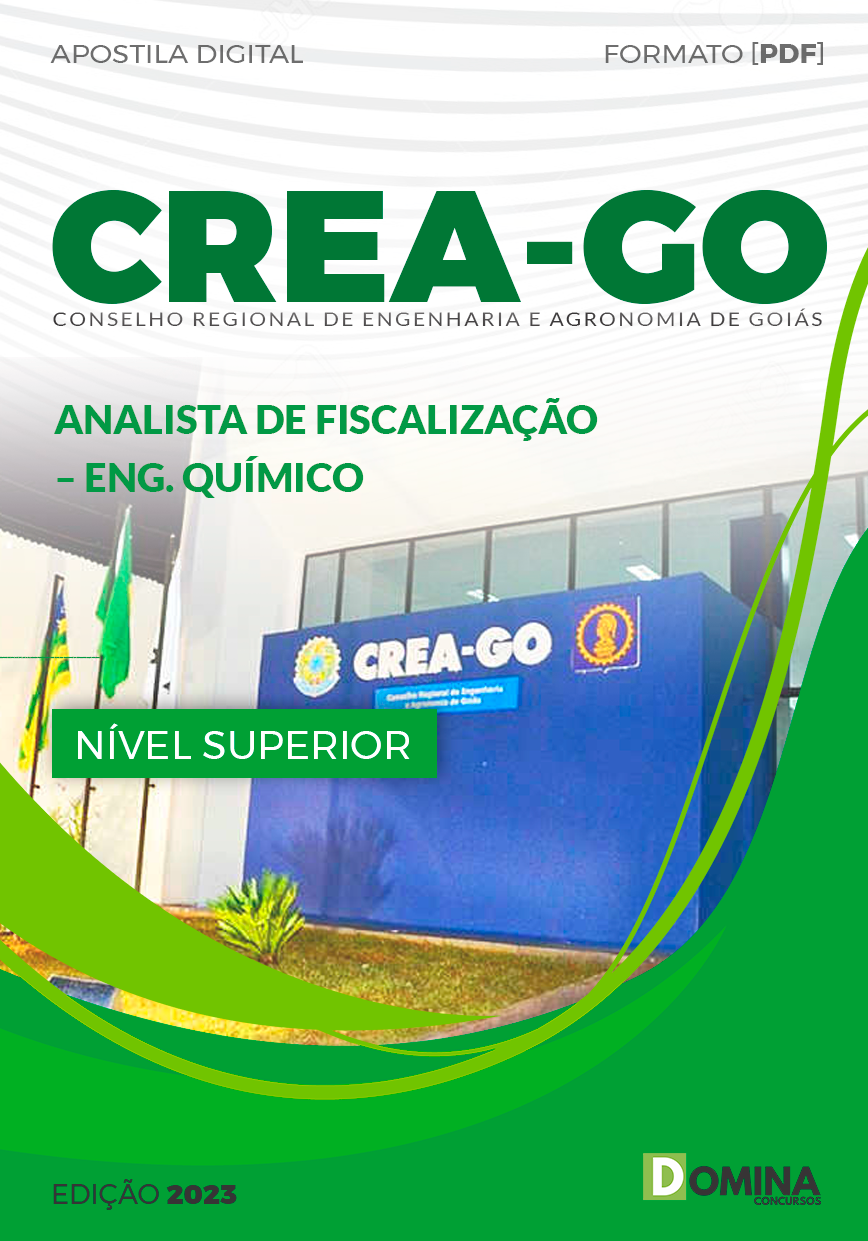 Apostila CREA GO 2023 Analista Fiscalização Engenheiro Químico