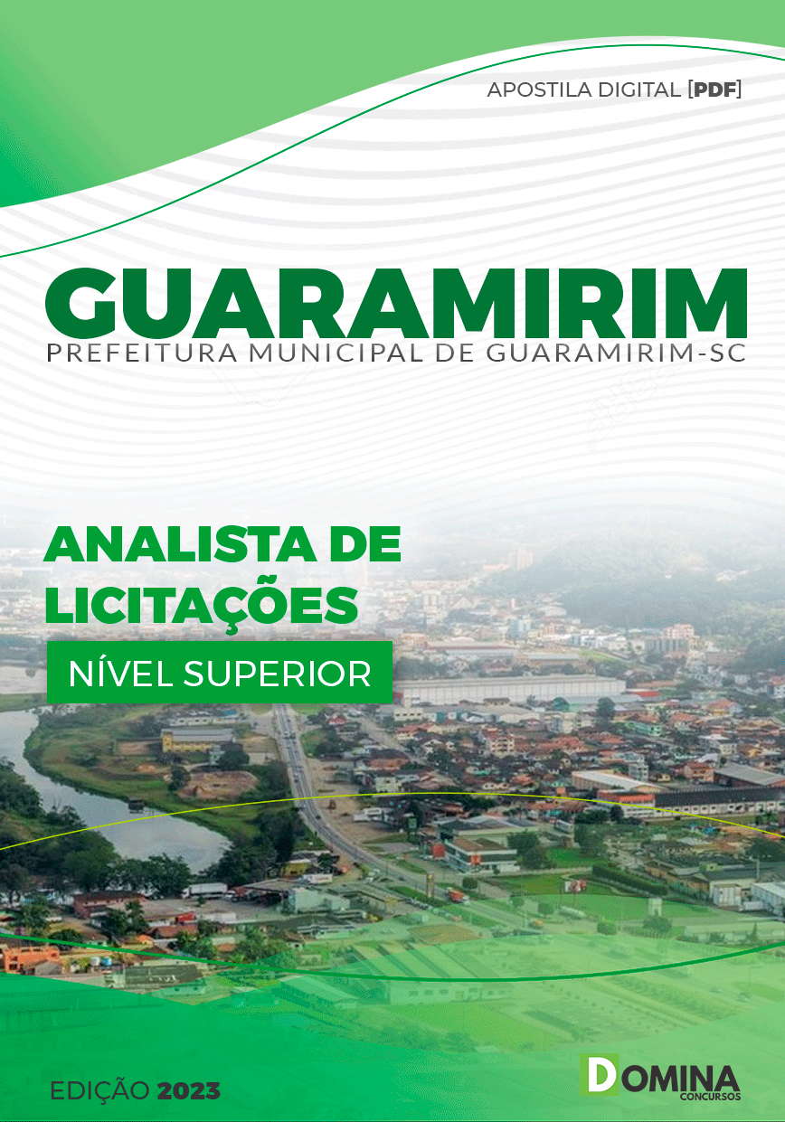 Apostila Pref Guaramirim SC 2023 Analista de Licitações