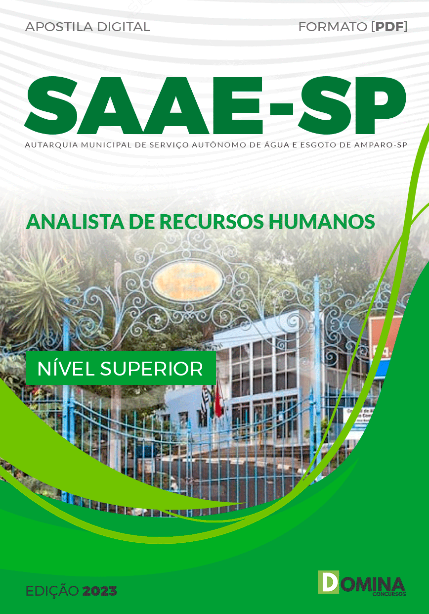 Apostila SAAE SP 2023 Analista Recursos Humanos