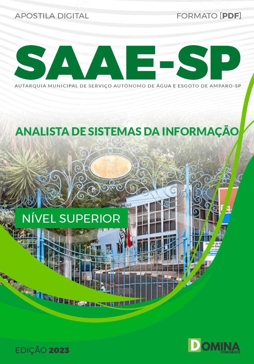 Apostila SAAE SP 2023 Analista Sistemas da Informação