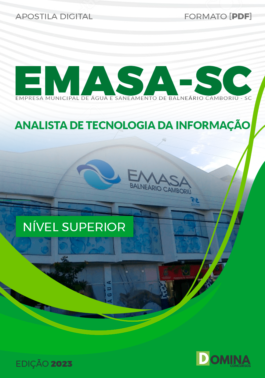 Apostila EMASA SC 2023 Analista Tecnologia da Informação