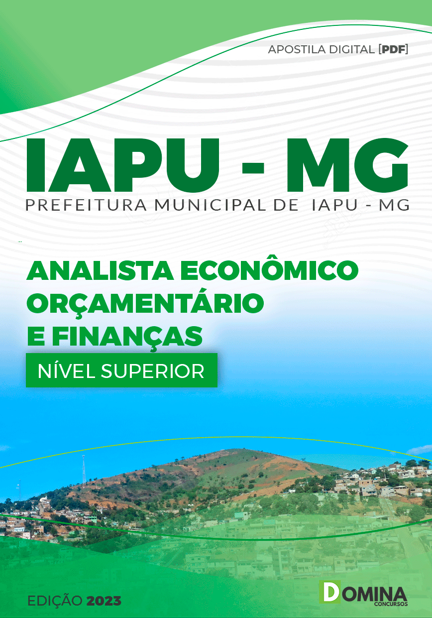 Apostila Pref Iapu MG 2023 Analista Econômico Orçamentário Finanças