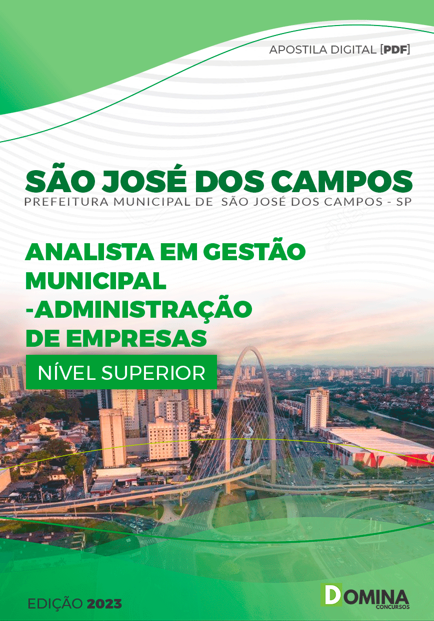Pref São José dos Campos SP 2023 Administração Empresas