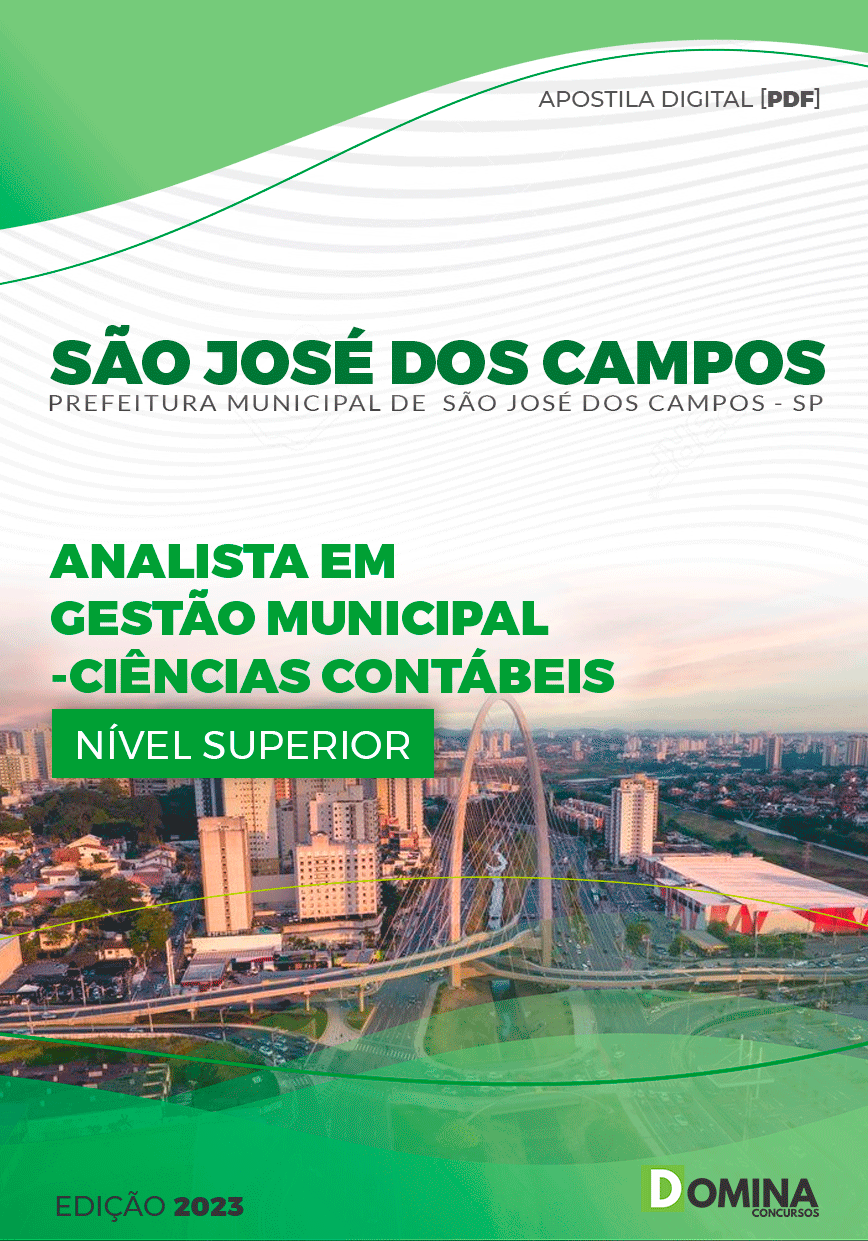 Pref São José dos Campos SP 2023 Analista Ciências Contábeis
