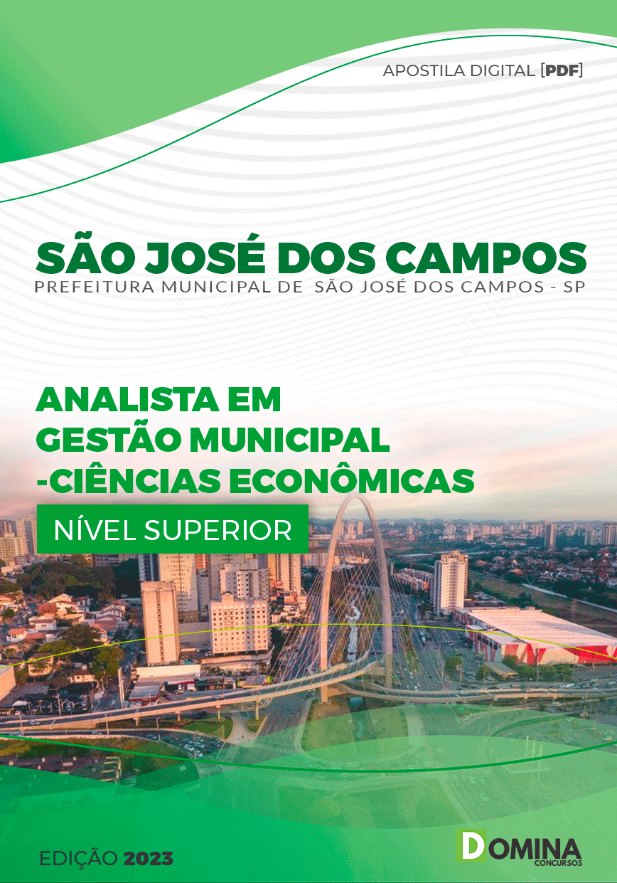 Pref São José dos Campos SP 2023 Analista Ciências Econômicas