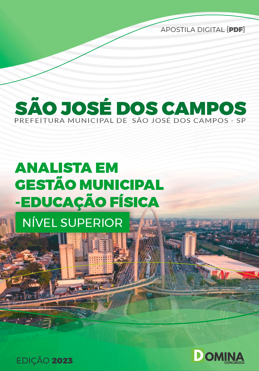 Pref São José dos Campos SP 2023 Analista Educação Física