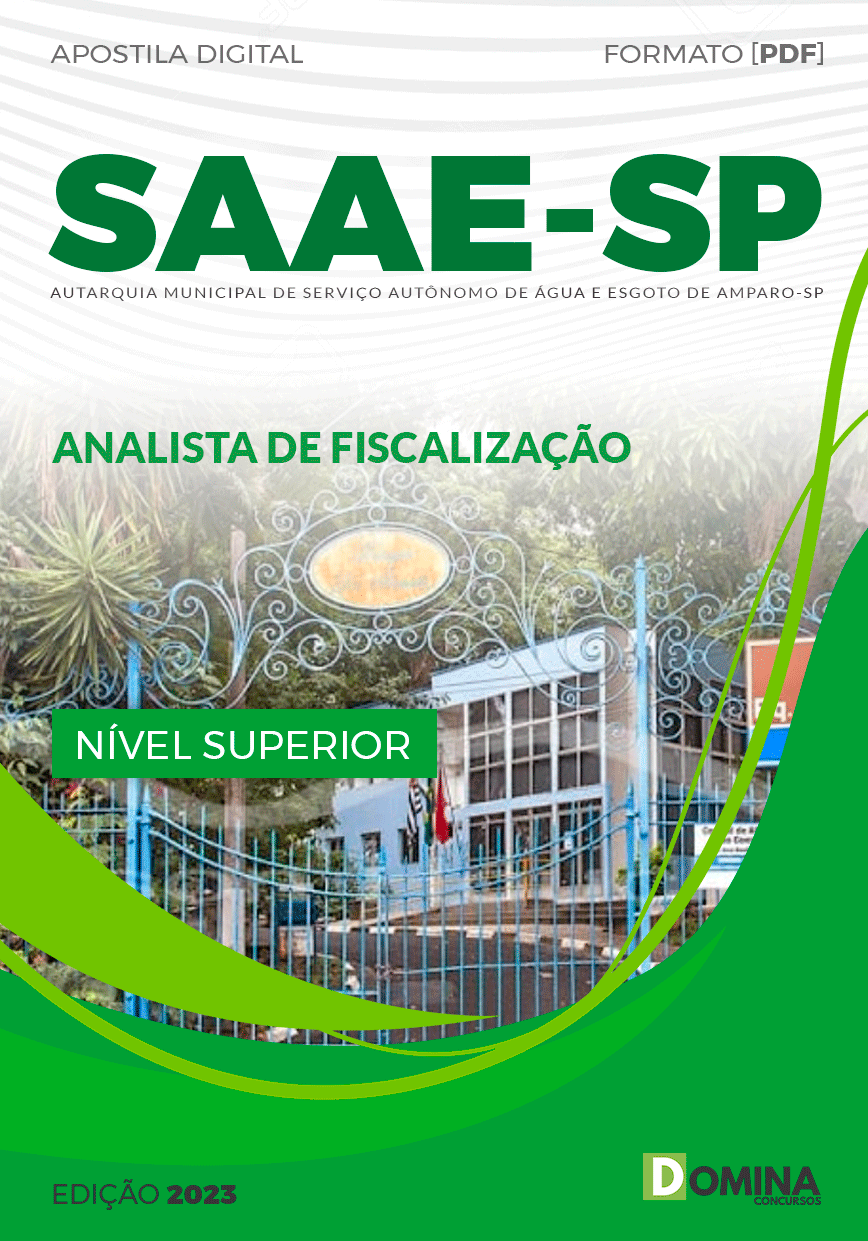 Apostila SAAE SP 2023 Analista de Fiscalização