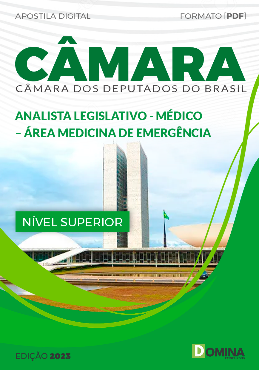 Apostila Câmara Deputados 2023 Analista Legislativo Médico Emergência