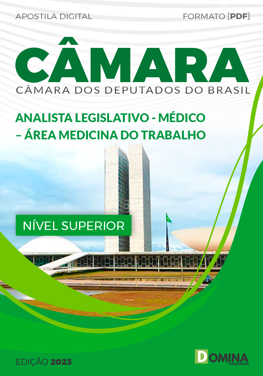 Apostila Câmara Deputados 2023 Analista Legislativo Medicina Trabalho