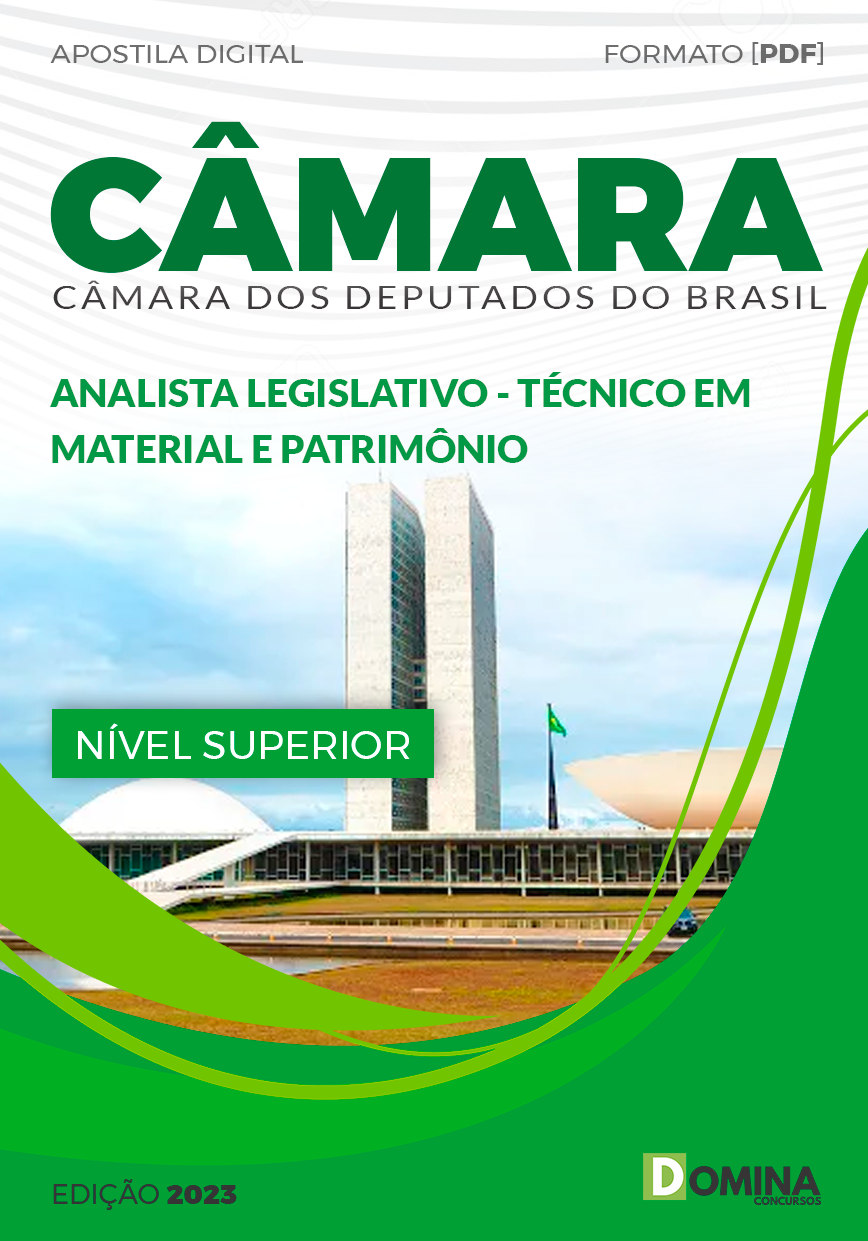 Apostila Câmara Deputados 2023 Técnico Material Patrimônio