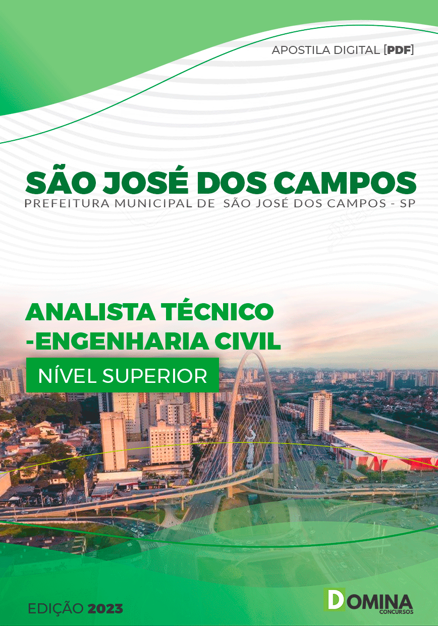Pref São José dos Campos SP 2023 Analista Engenharia Civil