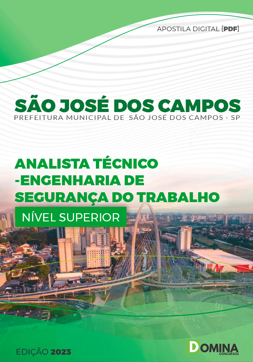 Pref São José dos Campos SP 2023 Analista Segurança Trabalho