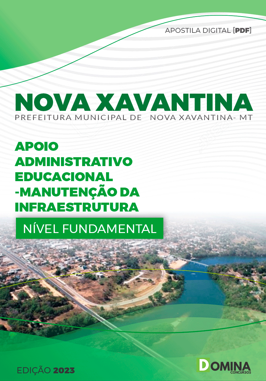 Pref Nova Xavantina MT 2023 Apoio Administrativo Infraestrutura