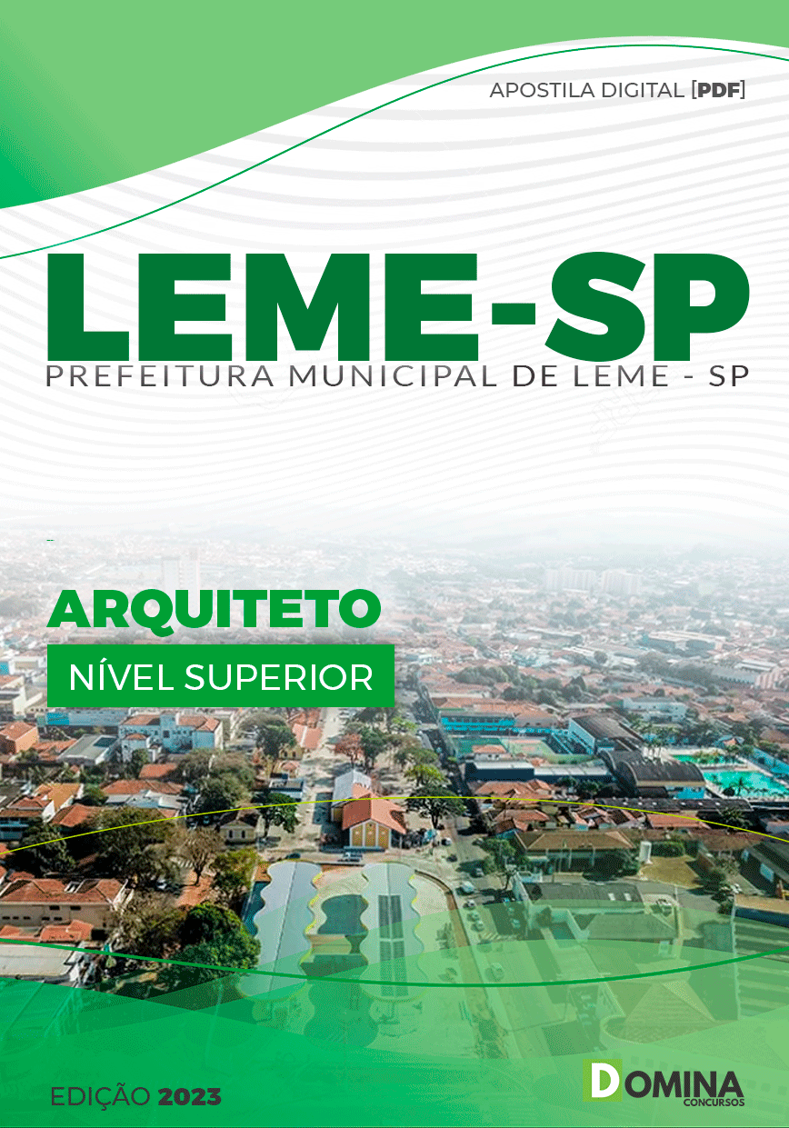 Apostila Pref Leme SP 2023 Arquiteto