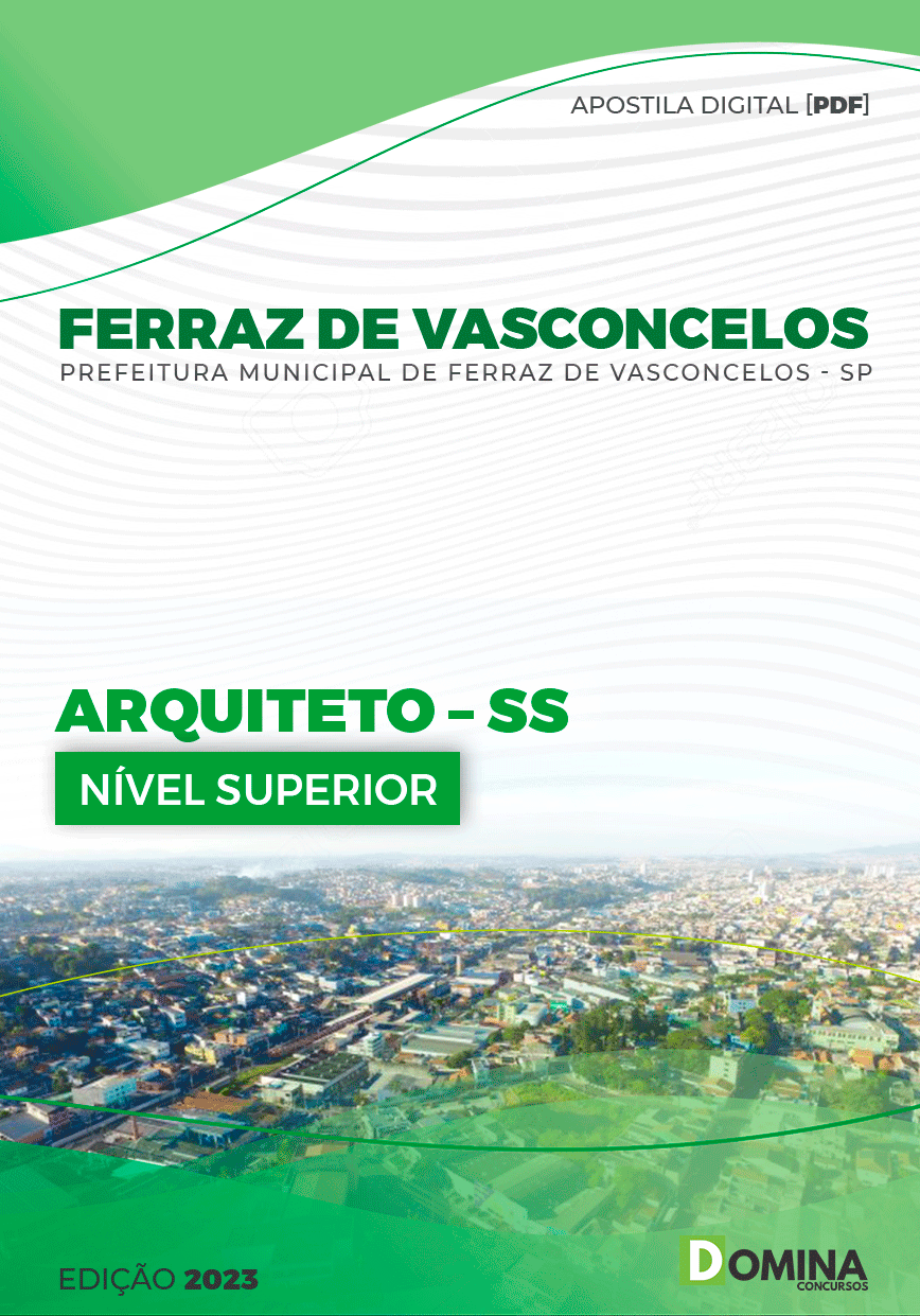 Apostila Pref Ferraz Vasconcelos SP 2023 Arquiteto