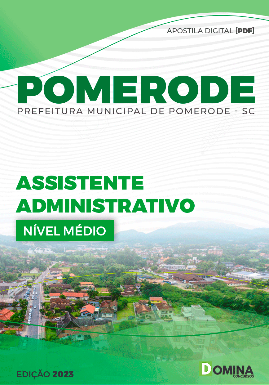 Apostila Pref Pomerode SC 2023 Assistente Administrativo