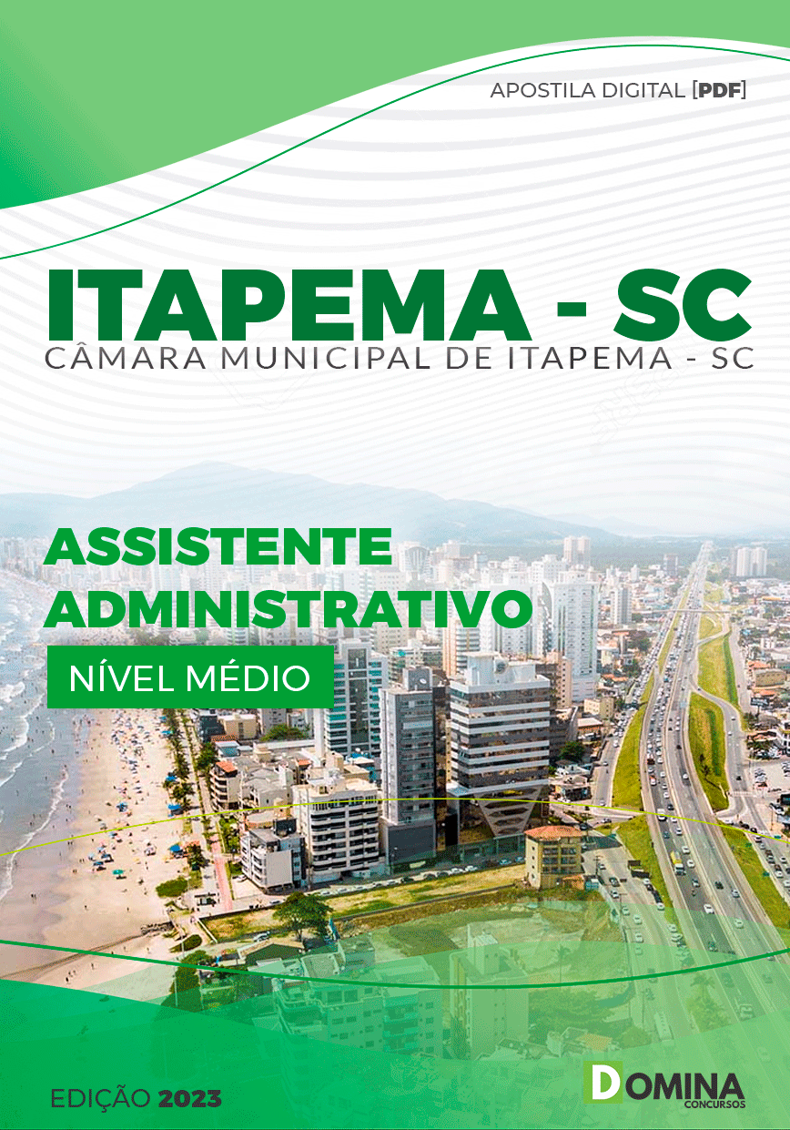Apostila Câmara Itapema SC 2023 Assistente Administrativo