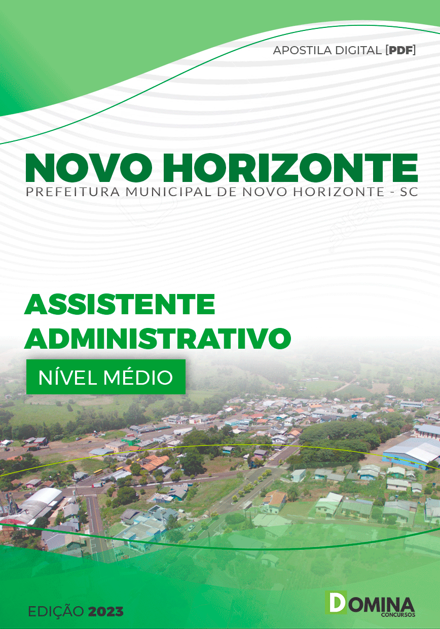 Apostila Pref Novo Horizonte SC 2023 Assistente Administrativo