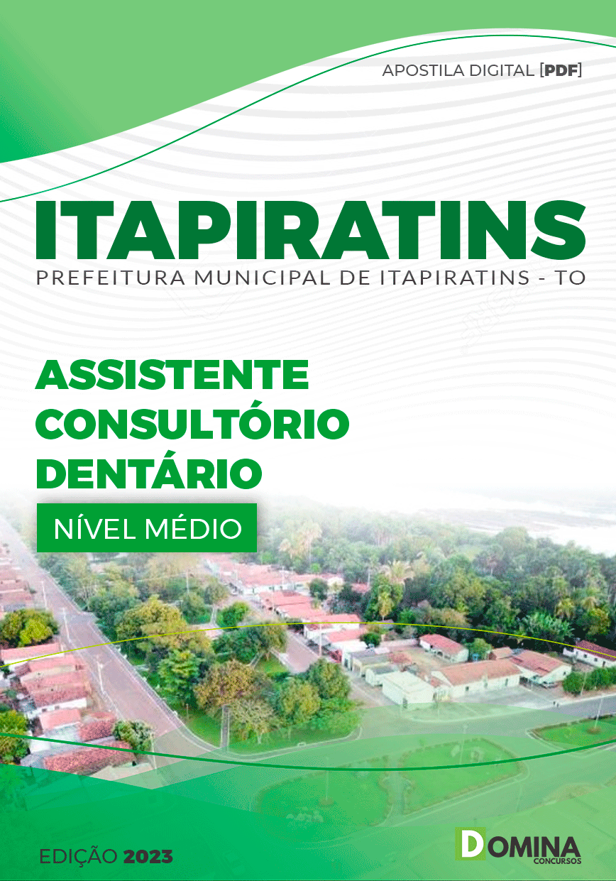 Apostila Pref Itapiratins TO 2023 Assistente Consultório Dentário
