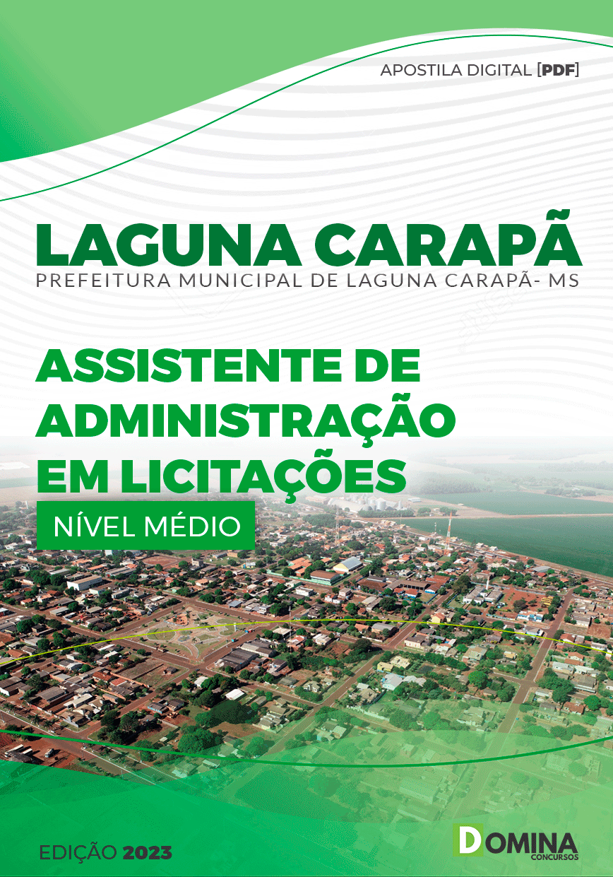 Pref Laguna Carapã MS 2023 Assistente Administração Licitações