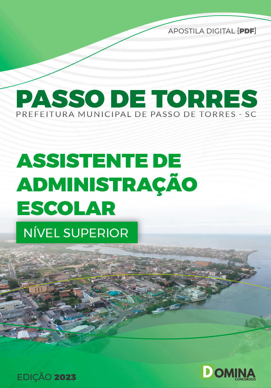 Pref Passo de Torres SC 2023 Assistente Administração Escolar