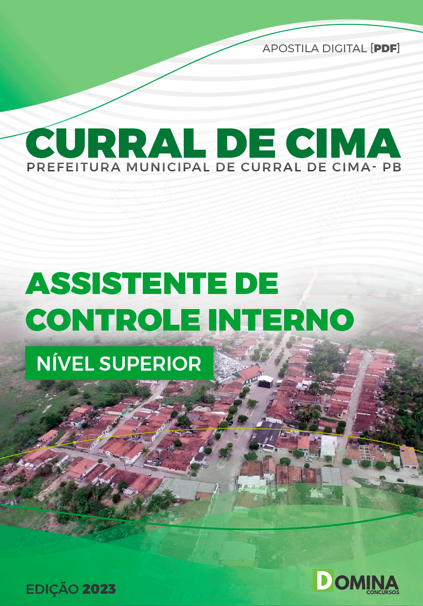 Apostila Pref Curral de Cima PB 2023 Assistente Controle Interno