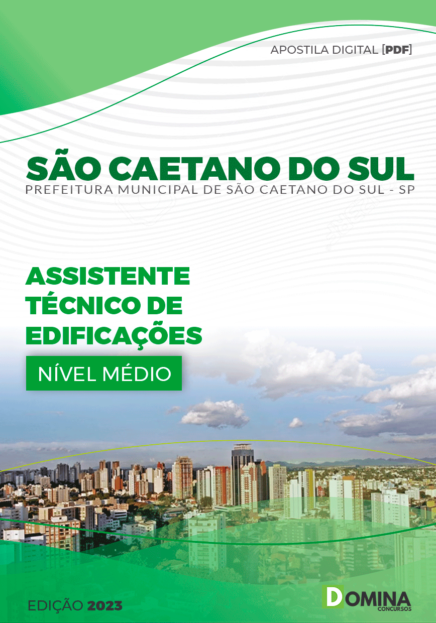 Apostila Pref São Caetano do Sul SP 2023 Assistente Técnico Edificações