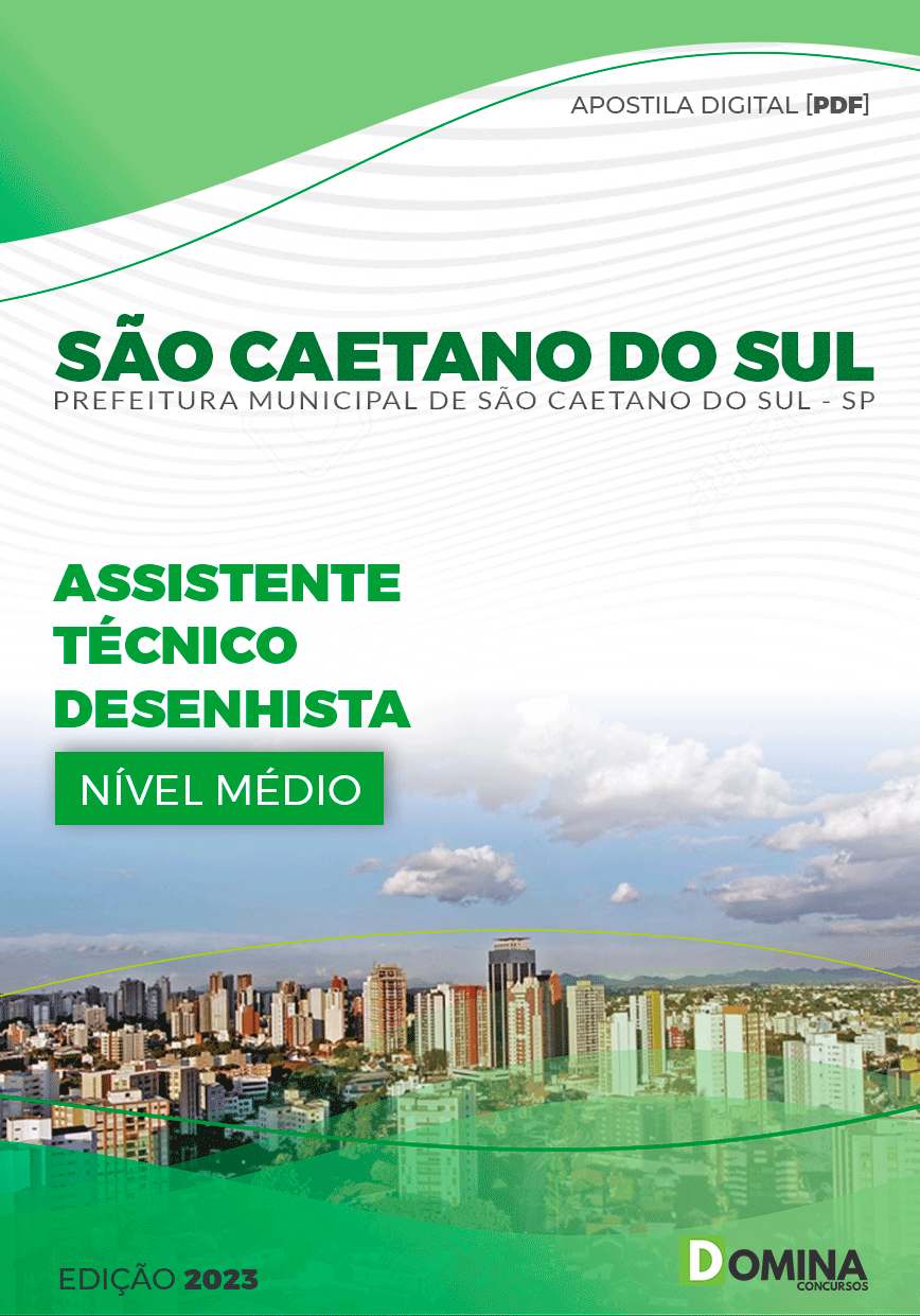 Apostila Pref São Caetano do Sul SP 2023 Assistente Técnico Desenhista